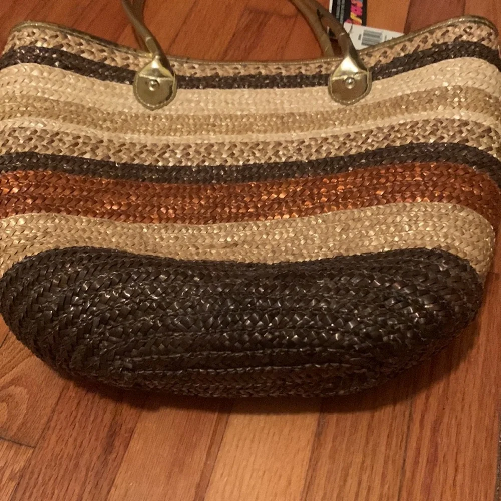 Style and Co Straw Tote - Picture 2 of 8